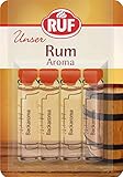 RUF Backaroma Rum zum Aromatisieren von 500g Teig oder 500ml Flüssigkeit, 20er Pack (20 x 4 x 2g Packung)