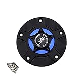 HDDTW Heißeste Dekorative Tankdeckel Aus Legierung Für Suzuki GSX1300R Hayabusa 2008-2020 Serie Motorrad Tankdeckel Robustes CNC Aluminium Tankdeckel Zubehör 2021 (Farbe : Blau)