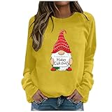Weihnachten Kleidung Damen Damen Pullover Oversize Long Damen Shirt Pulli Damen sexy Pullover fledermausärmel Damen Thomas rath Damenmode Pullover Glitzer Longpullover Damen lässig top schw