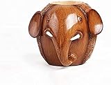 WQQLQX Statue Harz Skulptur Statue Tiere Handwerk Büro Möbel Dekoration Kunst Geschenke- Small Elefant Stift Halter Skulp