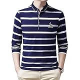 Hemd Herren Slim Fit Business Casual Stretch Komfort Viertelknopf Herren Poloshirts Classic Comfort Outdoor Golf Angeln Langarm Regular Fit Herren F