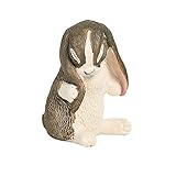 JOKFEICE Tierfiguren, realistisches Plastik, Lop-Eared Kaninchen Tier Action Modell Wissenschaft Projekt, Lernspielzeug Lernspielzeug, Geburtstagsgeschenk, Kuchenaufsatz für Kinder Kleink