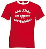 world-of-shirt / Berlin Herren Retro alte Försterei Stadion Rot XL