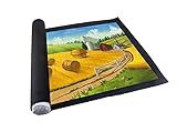 PIANETA Puzzleunterlage aus Vliesstoff Puzzlematte Puzzlerolle Aufbewahrungrolle Teppich für bis zu 1500 Teile, Praktisches Zubehör zur Aufbewahrung