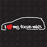 speedwerk-motorwear I Love My Focus MK3 Turnier - Sticker Kompatibel mit Ford - ab Bj. 2010