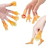 Anyingkai 12pcs Tiny Hands,Winzige Fingerhände,Kleine Hände Fingerpuppen,Fingerpuppe Mini Finger,Kleine Hände Finger,Mini Hände,Interaktives Katzenspielzeug,Kleine hände,Mini Finger,Mini Gummi H