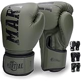 Martial Boxhandschuhe aus bestem Material für Lange Haltbarkeit - Männer und Frauen Kickboxhandschuhe für Kampfsport, MMA, Sparring, Muay Thai und Boxen 10 12 14 16 oz inkl B
