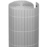 Videx-Sichtschutzmatte Rügen, Kunststoff aluminium, 90 x 300