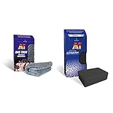 Dr. Wack – A1 DAS Tuch 40 x 40 cm I Premium Mikrofasertuch für das perfekte Glanz-Finish & A1 DER Wax Schwamm I Premium Schwamm zum Auto-Wachsen I Perfekt zum Auftragen des A1 Speed Wax Plus 3