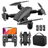 Fulinmen 5G WiFi FPV GPS-Drones Met Camera, Opvouwbare Rc Quadcopter-Drohne MET 4K Ultra Clear-Camera, 110 Grad;grootoeklivevideo, Dubbele-Kamera, Eacute; Eacute; n TotenR