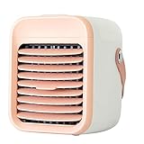 Yokbeer 4 In1 Luftkühler Klimagerät Verdunstungskühler Mobile Klimaanlage, Tragbar Ventilator Mit Wasserkühlung Luftbefeuchtung, 3 Geschwindigkeiten (Color : Pink)