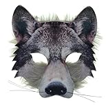 VENTURA TRADING Wolfsmaske Wolfsgesichtsmaske Hundemaske Venezianische Maske Maskerade Party Tiermask