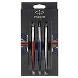 Parker Jotter London Trio Discovery Pack: Kugelschreiber (Royal Blue), Gelstifte (Red Kensington) & Druckbleistift (Edelstahl)