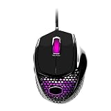 Cooler Master MM720 RGB-LED Claw Grip Gaming Maus mit Kabel - Ultra-leichte 49g Wabenschale, 16000 DPI Optischer Sensor, 70 Millionen Klick Micro Switches, PTFE Gleit-Füße - Glänzend, Schw