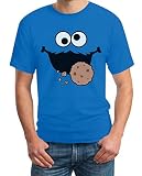 Karneval & Fasching Keks-Monster Krümel Kostüm Herren T-Shirt M Hellb