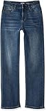 Amazon Essentials Jungen Stretch-Jeans mit geradem Schnitt, Helle Waschung, 12 Husky