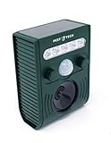 Pest tech ® - Solar Katzenschreck Tiervertreiber wetterfest Ultraschall | Tierabwehr, Hundeschreck | inkl. Wiederaufladbare Batterien | Version 2021 - mit stärksten Frequenzen|