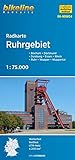 bikeline - Radkarte Ruhrgebiet (NRW04), Duisburg - Bochum - Dortmund, Rhein - Ruhr - Wupper, Bergisches Land, 1:75.000, wasserfest und reißfest, GPS-tauglich mit UTM-N