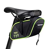 PDEEY Fahrrad Satteltasche, LED Bike Saddle Mountainbike Sattel Fahrradtasche Wasserdicht, Fahrrad Rahmentasche Gepäckträger Rennrad Tasche, MTB Fahrrad Zubehör Fahrradk