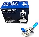 BLUETECH 2X Plus H7 55W 9500K Xenon Effekt mit StVZO Zulassung Uns SUPER Xenon Effek