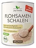 joy.foods Bio Flohsamenschalenpulver, fein gemahlen, ballaststoffreich, 150 g