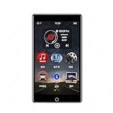 Riiai 4 Zoll MP3 MP4 Player, Bluetooth 8GB Musik-Player mit eingebautem Lautsprecher, Voller Touchscreen, Unterstützung FM Radio Aufnahme Video für Sport/Jogg