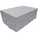 Gartenmöbel Abdeckung, Abdeckplane Gartenmöbel Verbessertes Schwerlast 420D Oxford Gewebe Wasserdicht Winddicht UV-Beständiges Sitzgruppe Schutzhülle für Gartentisch 160x90x95