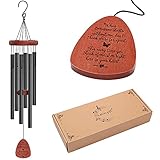 MEMGIFT Gedenk-Windspiel, Geschenk für den Verlust von Vater, Mutter, Vater, Mutter, Tochter, Ehemann, Bruder, Schwester, Sohn, Freiraum, Garten, Hof, Heimdekoration, Andenk