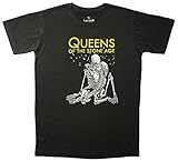 Lectro Herren Queens of The Stone Age American Rock Band T-Shirt - Schwarz - Groß