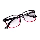 ITODA Brille Ohne Stärke Nerdbrille Vintage Brillenfssungen Damen Herren Dekobrille mit Brillenetui Streberbrille Klassisch Pantobrille Ultraleicht Slim-Brille Hornbrille für Erwachsene Teenag