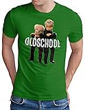 OM3® - Old-School - T-Shirt - Herren - Waldorf and Statler Sons of Ironists - Grün, 4XL