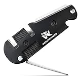 Wolfgangs KlingenDoktor 5 in 1 - Premium Pocket Klingenschärfer & Survival Tool - Geeignet für die gängigsten Klingenarten sowie Wellenschliff Schärfer - Perfektes Outdoor Zubehö