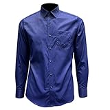 Nuzai Langarmshirt Herren Regular Fit Kent Kragen Knopfleiste Hemd Herren Business Work Bankett Beruf Hemd Herren Einfarbig Einfachheit Lässig Hemd H