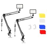 2 Packungen 70 LED Videoleuchte, Obeamiu 5600K USB Studio-Beleuchtungsset für Tisch-Flachwinkelaufnahmen farbenfroh Beleuchtung Produktporträt YouTube-Videofotografie-Schw