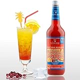 Tequila Sunrise 28% Vol. | Premix, Fertig Mix für 17 Cocktails mit Alkohol | Flasche 0,7l mit allen Zutaten | Einfach mit Orangensaft mix