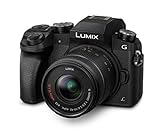 Panasonic LUMIX G DMC-G70KAEGK Systemkamera (16 Megapixel, OLED-Sucher, 7,5 cm OLED Touchscreen, 4K Foto und Video) mit Objektiv H-FS14042E schw