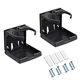 2 Stück Einstellbar Getränkehalter Klappbar Dosenhalter Becherhalter Auto Universal Auto Getränkehalter für Boot KFZ Universal Folding Drink Holders, Flaschenhalter für Tasse Rollstuhl Wag