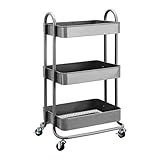 Amazon Basics – Werkzeug- oder Küchenrollwagen, 3 Ebenen,