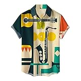 NANSAN Personalisiertes T-Shirt UK Kleid Shirts für Herren Henley Kurzarm Shirts Herren Poloshirts Kurzarm Herren Hemden Rock T Shirts Herren Sweatshirt Hoodies Pullover Kleidung, mehrfarbig, L