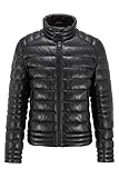 BOSS Herren Jerah Leather Jacket, Black (1), 48 EU