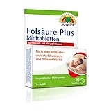 SUNLIFE Folsäure 800 Plus Minitabletten: Bei Kinderwunsch, in der Schwangerschaft & Stillzeit, 90 Tabletten je 800µg F