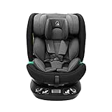 Coolbebe Odyssey 360° Drehbar Kindersitz, i-Size Autositz von 40-135cm(0-12 Jahre) mit ISOFIX und Top Tether für Kinder, mit Maximalem Seitenaufprallschutz Kinderautositz,ECE R129 (Schwarz)