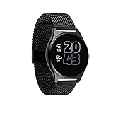 X-WATCH Qin XW PRO Dark Mesh-XCOAST Edition-Smartwatch Android & iOS, ColorTouch Screen, Schrittzähler, Kalorienverbrauch, Pulsmessung, Blutdruckmessung, Workout Tracker, Lange Akkulaufzeit 570400