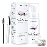 Wimpern Make Up Entferner Schaum, Wimpernshampoo, Wimpern Shampoo For Lashes, Schäumender Wimpernreiniger, Wimpernshampoo Für Salon Und Haushalt, Mit Wimpernbürste Und Reinigungsbü