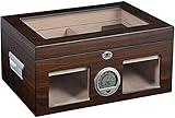 OH Große Kapazität Humidor Mit Hygrometer Und Luftbefeuchter Zigarrenschrank Doppelschichten Zigarette Aufbewahrungsbox Zigarre Zubehör Multifunk