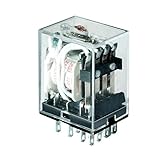 JSJJAES Relais HH54P Kleiner elektromagnetischer Relais Leistungsrelaisschalter 12V 24V 110V 220V-Spule 4NO 4NC Hutschiene 14 Pins Base Mini Relais (Color : AC110V)