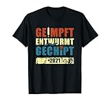 Endlich Geimpft Gechipt Entwurmt Herren Damen Geimpft Urlaub T-S