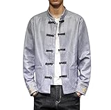 Qienjn Motorradjacke Herren Retro Casual Mode Im Chinesischen Stil Stehkragen Herren Jacke Herbst Und Winter Elegante Neue Herren Jack