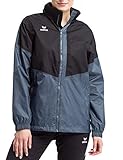 Erima Erwachsene Squad Allwetter Jacke, schwarz/Slate Grey, XL