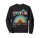 Sister Of The Birthday Girl Rainbow Theme Matching Family Sw